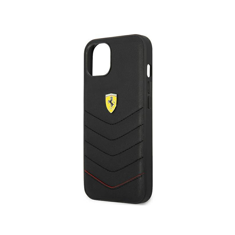 Ferrari Off Track dygsniuotas dėklas iPhone 13 mini - juodas