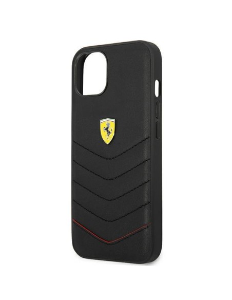Ferrari Off Track dygsniuotas dėklas iPhone 13 mini - juodas Ferrari Off Track dygsniuotas dėklas iPhone 13 mini - juodas