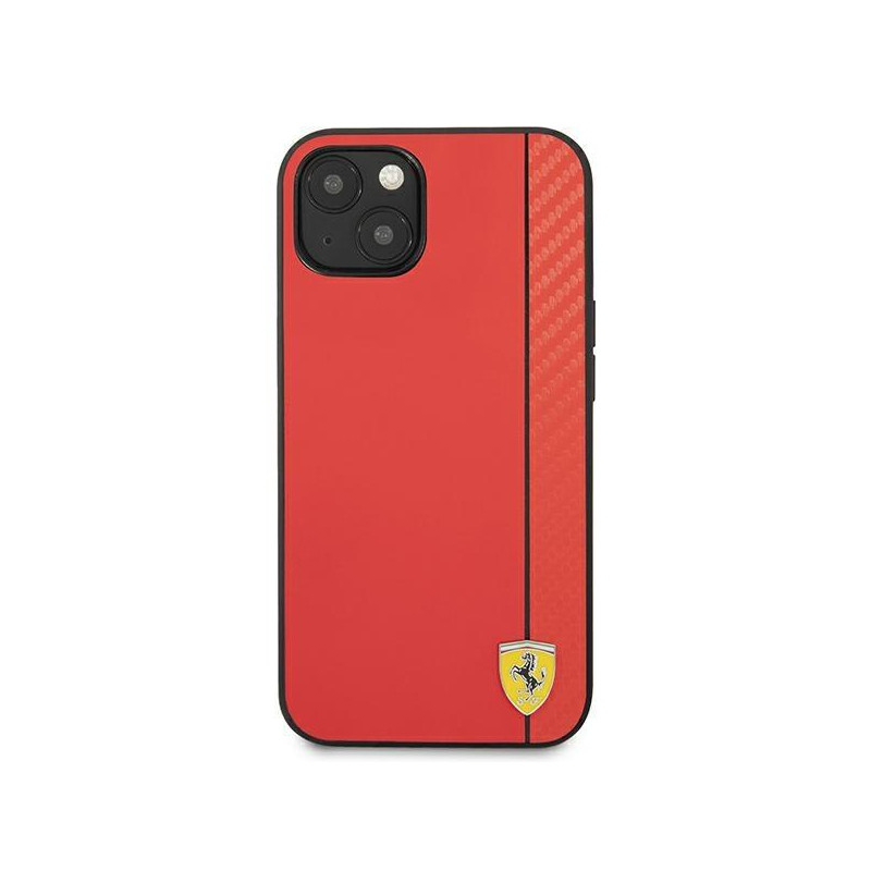 Ferrari On Track Carbon Stripe dėklas iPhone 13 - raudonas