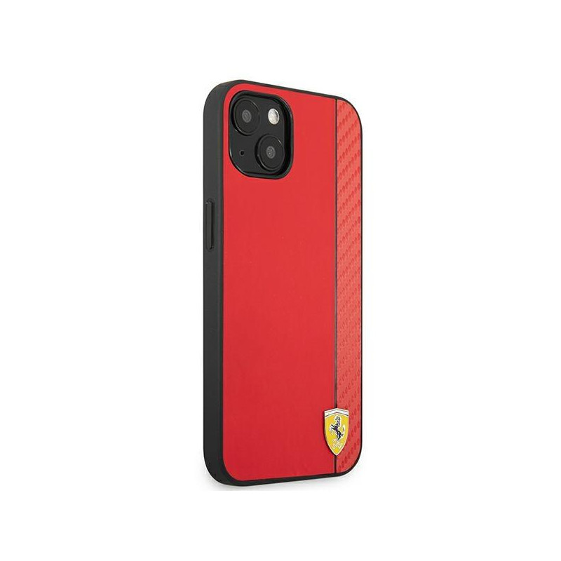 Ferrari On Track Carbon Stripe dėklas iPhone 13 - raudonas