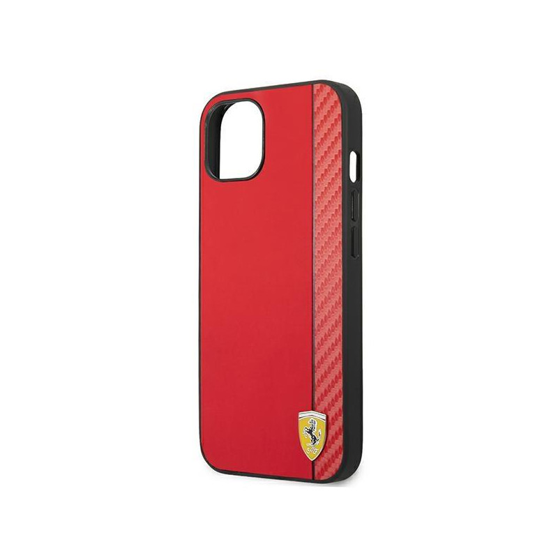 Ferrari On Track Carbon Stripe dėklas iPhone 13 - raudonas