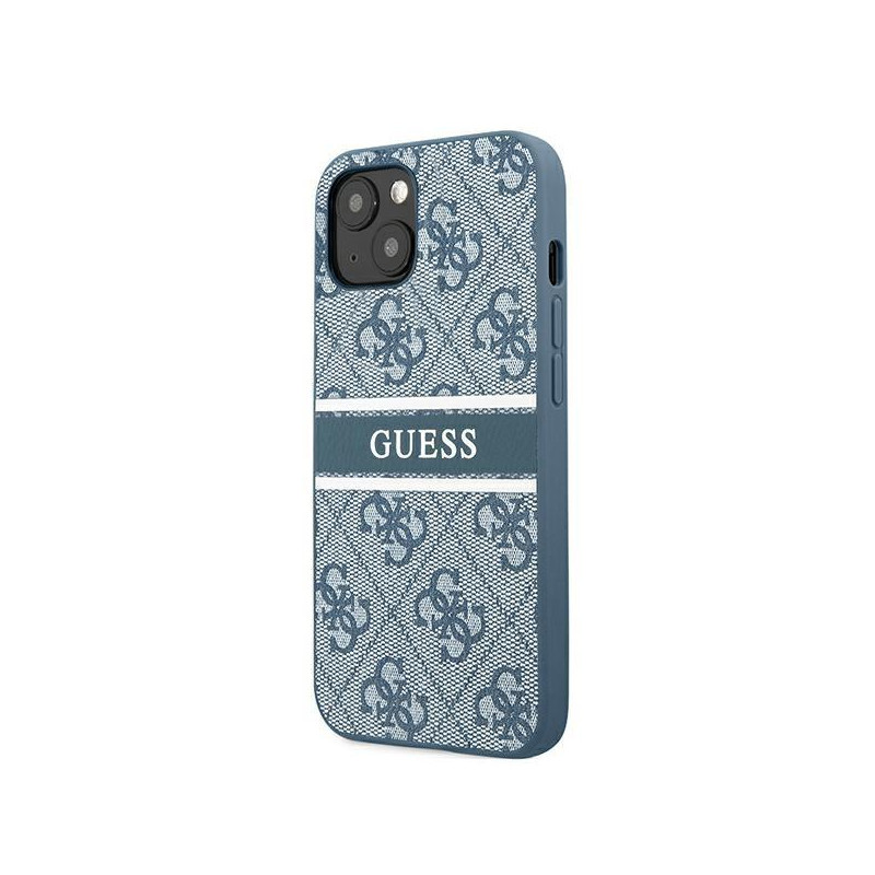 Guess 4G Stripe dėklas iPhone 13 mini - mėlynas