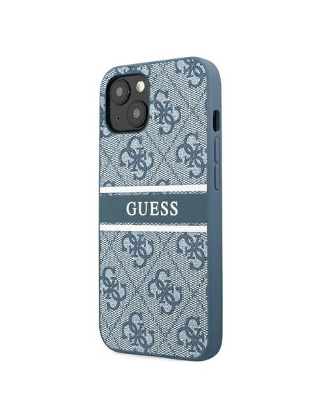 Guess 4G Stripe dėklas iPhone 13 mini - mėlynas Guess 4G Stripe dėklas iPhone 13 mini - mėlynas