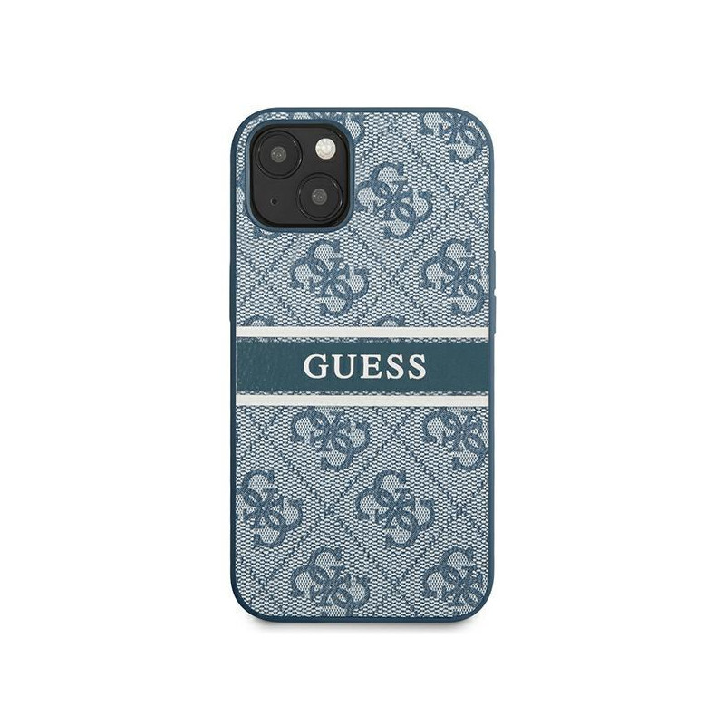 Guess 4G Stripe dėklas iPhone 13 mini - mėlynas
