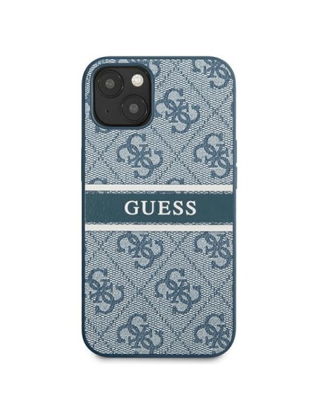 Guess 4G Stripe dėklas iPhone 13 mini - mėlynas Guess 4G Stripe dėklas iPhone 13 mini - mėlynas