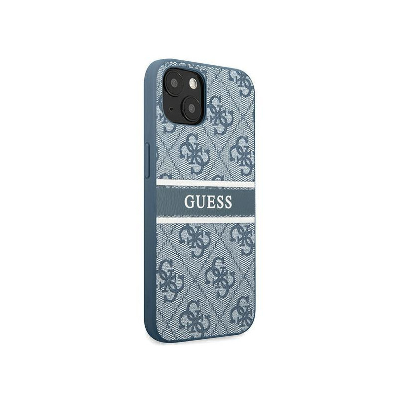Guess 4G Stripe dėklas iPhone 13 mini - mėlynas