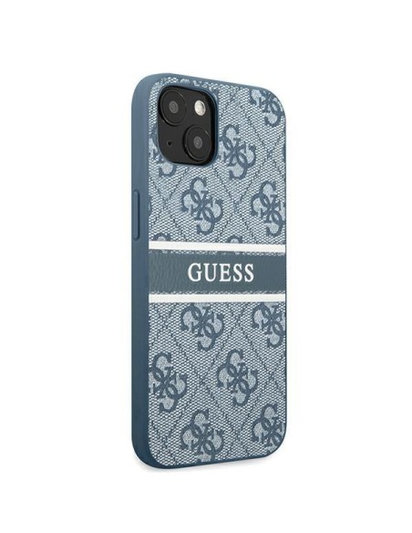 Guess 4G Stripe dėklas iPhone 13 mini - mėlynas Guess 4G Stripe dėklas iPhone 13 mini - mėlynas