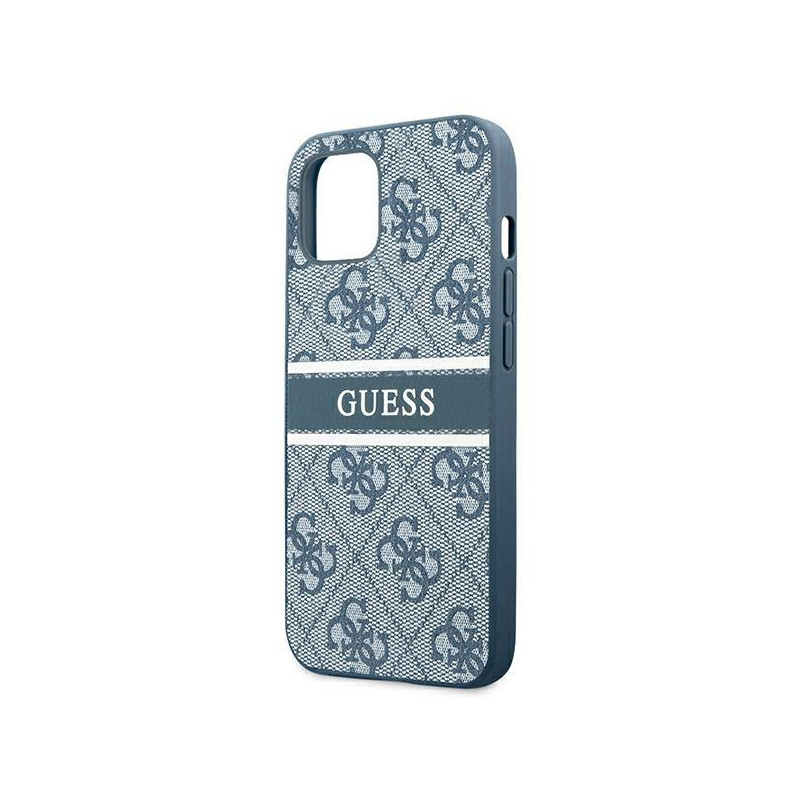 Guess 4G Stripe dėklas iPhone 13 mini - mėlynas