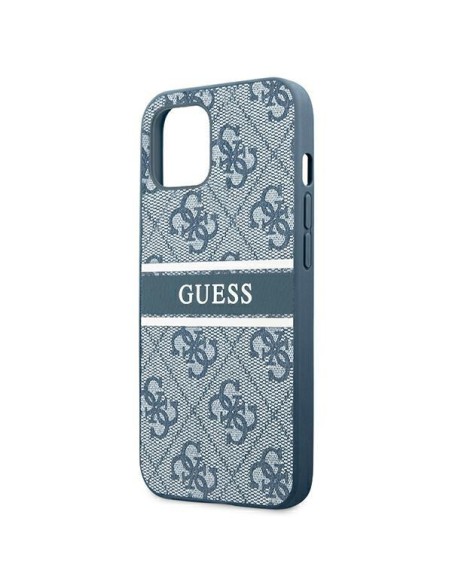 Guess 4G Stripe dėklas iPhone 13 mini - mėlynas Guess 4G Stripe dėklas iPhone 13 mini - mėlynas