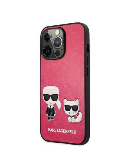 Karl Lagerfeld Ikonik Karl&Choupette dėklas, skirtas iPhone 13 Pro / iPhone 13 - fuksija Karl Lagerfeld Ikonik Karl&Choupette dėklas, skirtas iPhone 13 Pro / iPhone 13 - fuksija