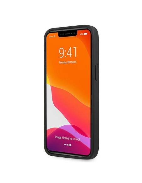 Karl Lagerfeld Saffiano Karl&Choupette dėklas, skirtas iPhone 13 Pro / iPhone 13 - juodas