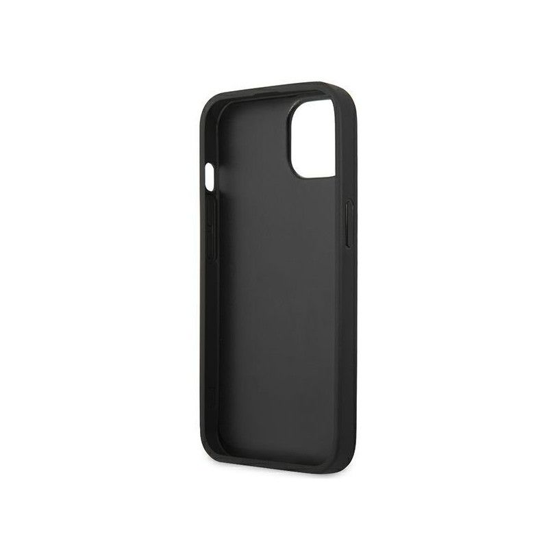 Karl Lagerfeld Ikonik Karl&Choupette dėklas iPhone 13 mini - fuksija