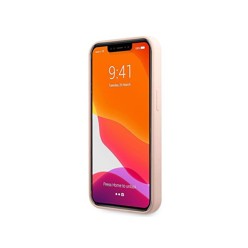 Karl Lagerfeld Silicone Karl&Choupette dėklas iPhone 13 Pro Max - šviesiai rožinis
