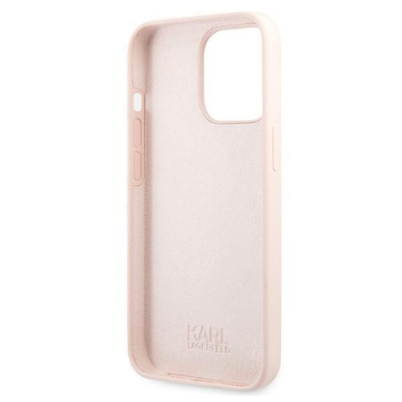 Karl Lagerfeld Silicone Karl&Choupette dėklas iPhone 13 Pro Max - šviesiai rožinis Karl Lagerfeld Silicone Karl&Choupette dėklas iPhone 13 Pro Max - šviesiai rožinis