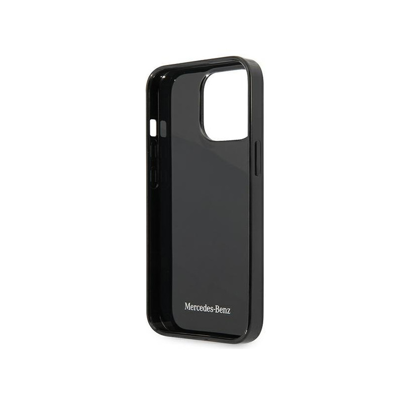 Mercedes Silver Stars Pattern dėklas, skirtas iPhone 13 Pro / iPhone 13 - juodas