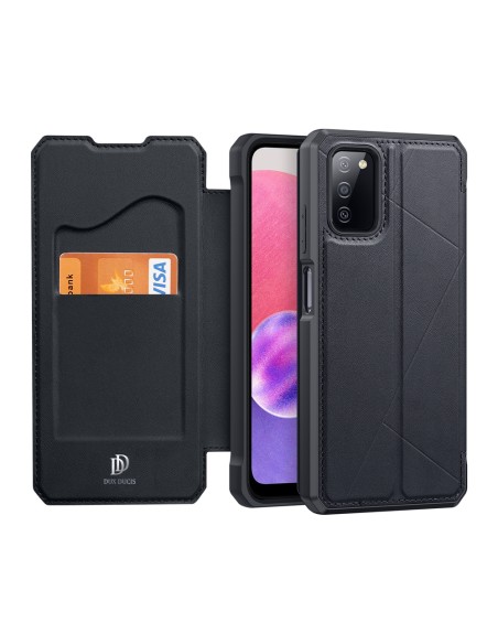 DUX DUCIS Skin X dėklo dėklo dangtelis su atvartu, skirtas Samsung Galaxy A03s juodas DUX DUCIS Skin X dėklo dėklo dangtelis su atvartu, skirtas Samsung Galaxy A03s juodas