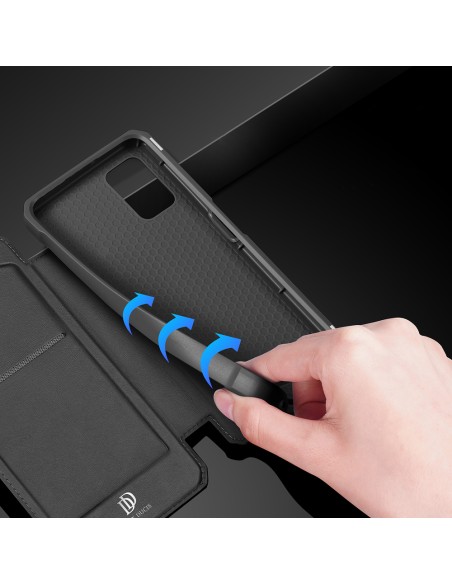 DUX DUCIS Skin X dėklo dėklo dangtelis su atvartu, skirtas Samsung Galaxy A03s juodas DUX DUCIS Skin X dėklo dėklo dangtelis su atvartu, skirtas Samsung Galaxy A03s juodas