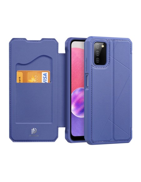 DUX DUCIS Skin X dėklo dėklo dangtelis su atvartu, skirtas Samsung Galaxy A03s mėlynas DUX DUCIS Skin X dėklo dėklo dangtelis su atvartu, skirtas Samsung Galaxy A03s mėlynas