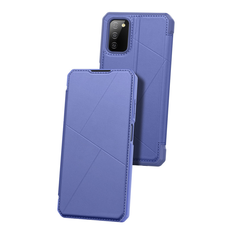 DUX DUCIS Skin X dėklo dėklo dangtelis su atvartu, skirtas Samsung Galaxy A03s mėlynas