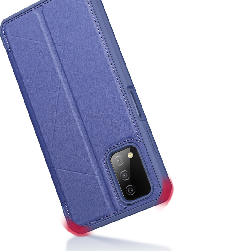 DUX DUCIS Skin X dėklo dėklo dangtelis su atvartu, skirtas Samsung Galaxy A03s mėlynas