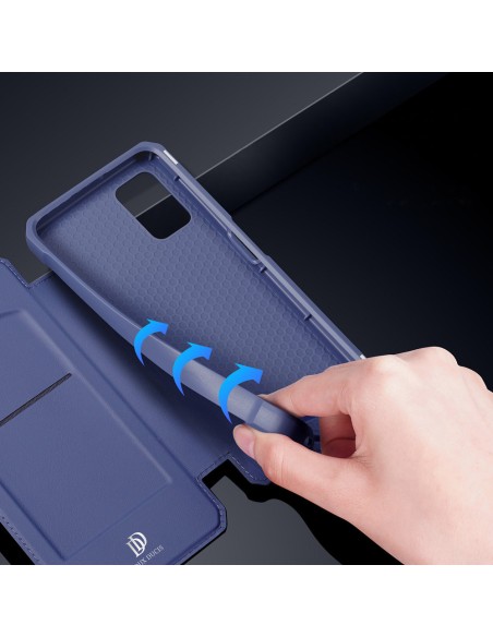 DUX DUCIS Skin X dėklo dėklo dangtelis su atvartu, skirtas Samsung Galaxy A03s mėlynas DUX DUCIS Skin X dėklo dėklo dangtelis su atvartu, skirtas Samsung Galaxy A03s mėlynas