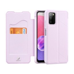 DUX DUCIS Skin X dėklo dėklo dangtelis su atvartu, skirtas Samsung Galaxy A03s rožinės spalvos