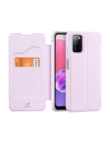 DUX DUCIS Skin X dėklo dėklo dangtelis su atvartu, skirtas Samsung Galaxy A03s rožinės spalvos DUX DUCIS Skin X dėklo dėklo dangtelis su atvartu, skirtas Samsung Galaxy A03s rožinės spalvos