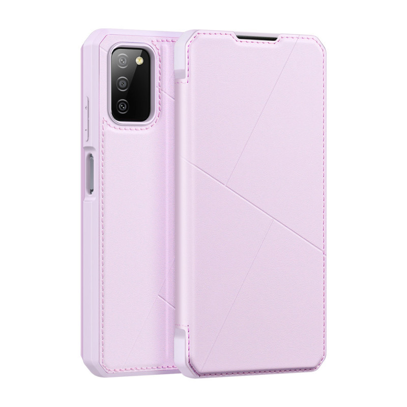 DUX DUCIS Skin X dėklo dėklo dangtelis su atvartu, skirtas Samsung Galaxy A03s rožinės spalvos