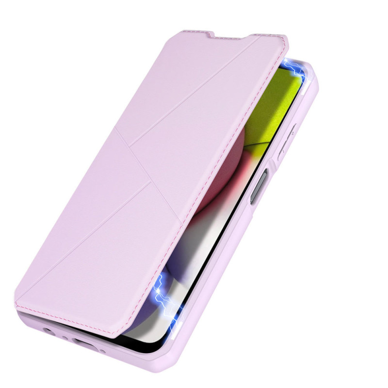 DUX DUCIS Skin X dėklo dėklo dangtelis su atvartu, skirtas Samsung Galaxy A03s rožinės spalvos