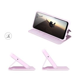 DUX DUCIS Skin X dėklo dėklo dangtelis su atvartu, skirtas Samsung Galaxy A03s rožinės spalvos