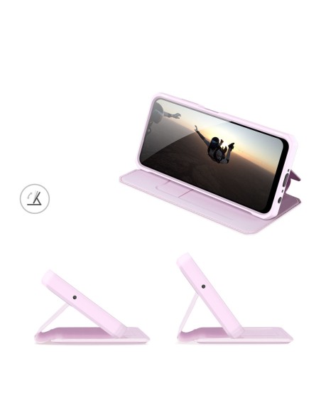 DUX DUCIS Skin X dėklo dėklo dangtelis su atvartu, skirtas Samsung Galaxy A03s rožinės spalvos DUX DUCIS Skin X dėklo dėklo dangtelis su atvartu, skirtas Samsung Galaxy A03s rožinės spalvos