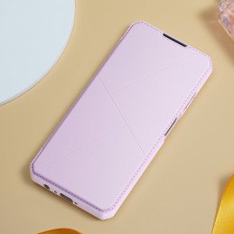 DUX DUCIS Skin X dėklo dėklo dangtelis su atvartu, skirtas Samsung Galaxy A03s rožinės spalvos