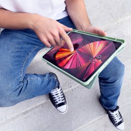 Stovo planšetinio kompiuterio dėklas Smart Cover iPad mini 2021 su stovo funkcija žalia