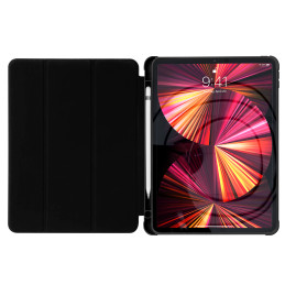 Stovo planšetinio kompiuterio dėklas Smart Cover skirtas iPad mini 2021 su stovo funkcija juodas