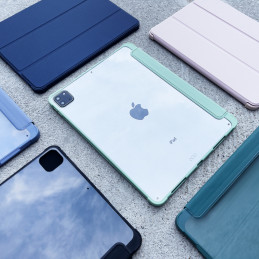 Stovo planšetinio kompiuterio dėklas Smart Cover skirtas iPad mini 2021 su stovo funkcija juodas