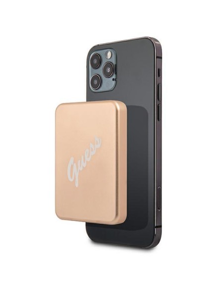 Guess 3000mAh 5W indukcinis maitinimo blokas su MagSafe – auksinis Guess 3000mAh 5W indukcinis maitinimo blokas su MagSafe – auksinis