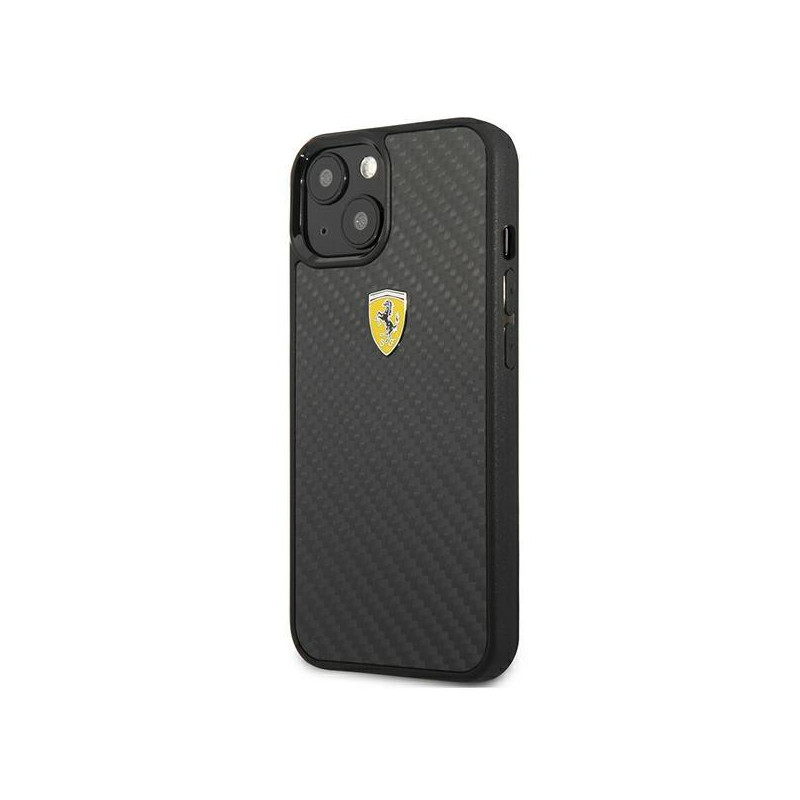 Ferrari On Track Real Carbon dėklas iPhone 13 mini - juodas