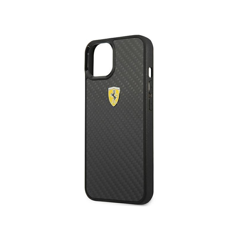 Ferrari On Track Real Carbon dėklas iPhone 13 mini - juodas