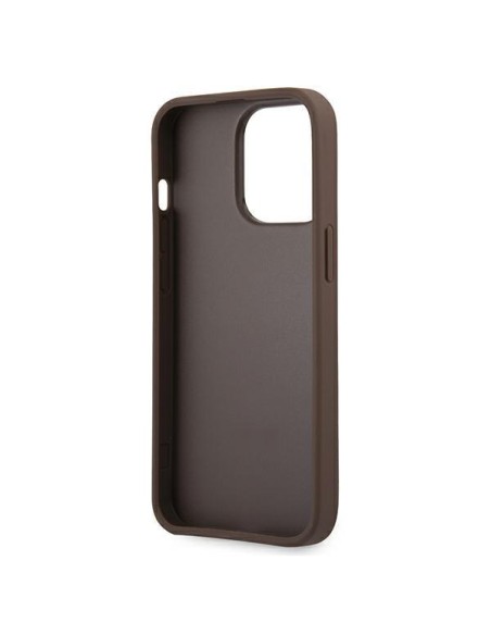 Guess 4G Big Metal Logo dėklas, skirtas iPhone 13 Pro / iPhone 13 - rudas Guess 4G Big Metal Logo dėklas, skirtas iPhone 13 Pro / iPhone 13 - rudas
