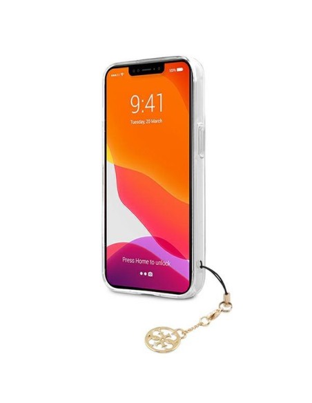 Guess 4G Charms Collection dėklas iPhone 13 mini - skaidrus Guess 4G Charms Collection dėklas iPhone 13 mini - skaidrus