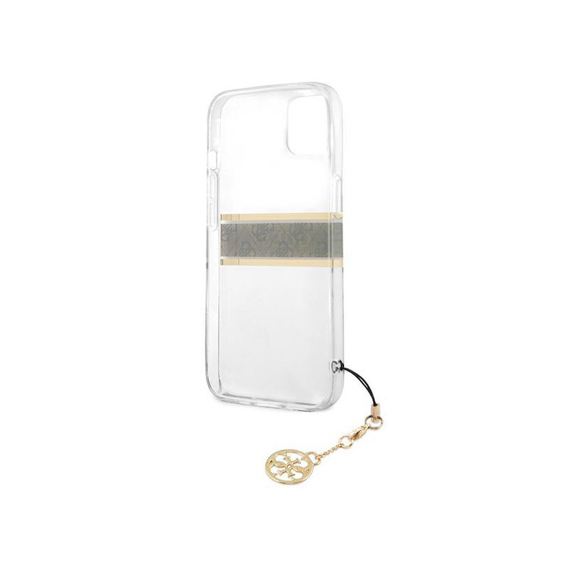 Guess 4G Charms Collection dėklas iPhone 13 mini - skaidrus