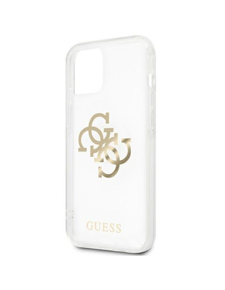 Guess 4G Gold Charms Collection dėklas iPhone 13 mini - skaidrus Guess 4G Gold Charms Collection dėklas iPhone 13 mini - skaidrus