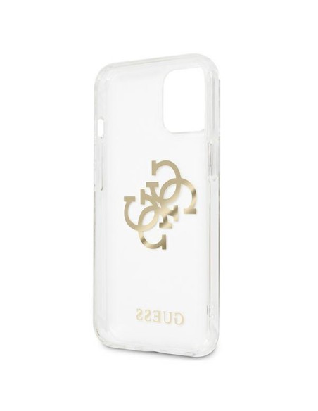 Guess 4G Gold Charms Collection dėklas iPhone 13 mini - skaidrus Guess 4G Gold Charms Collection dėklas iPhone 13 mini - skaidrus
