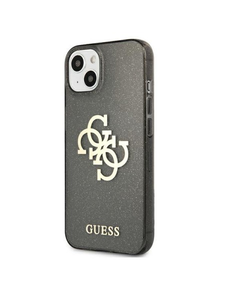 Guess Glitter 4G Big Logo dėklas iPhone 13 mini - juodas Guess Glitter 4G Big Logo dėklas iPhone 13 mini - juodas