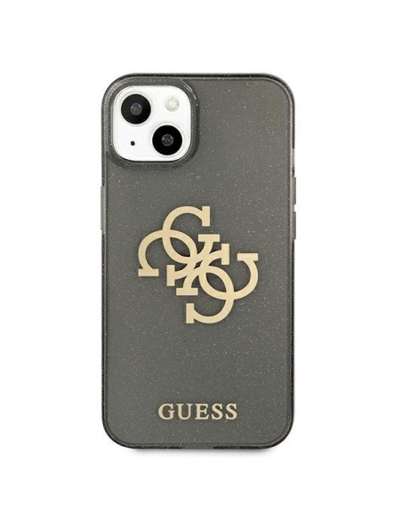 Guess Glitter 4G Big Logo dėklas iPhone 13 mini - juodas Guess Glitter 4G Big Logo dėklas iPhone 13 mini - juodas