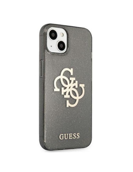 Guess Glitter 4G Big Logo dėklas iPhone 13 mini - juodas Guess Glitter 4G Big Logo dėklas iPhone 13 mini - juodas