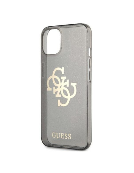 Guess Glitter 4G Big Logo dėklas iPhone 13 mini - juodas Guess Glitter 4G Big Logo dėklas iPhone 13 mini - juodas