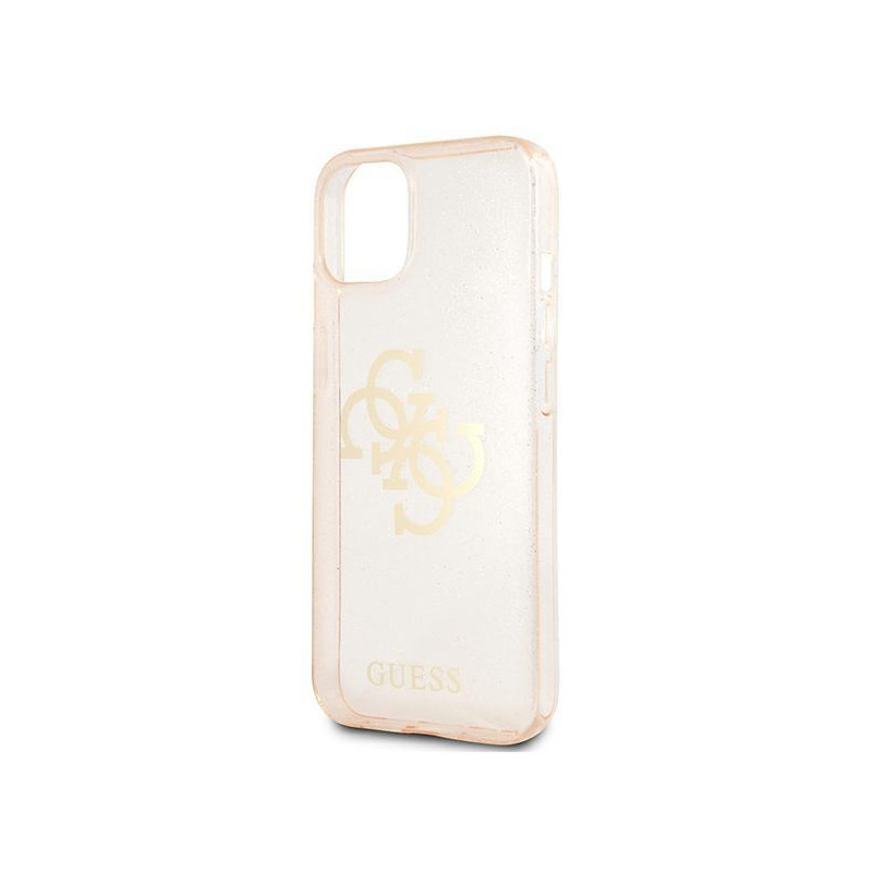 Guess Glitter 4G Big Logo dėklas iPhone 13 mini - auksinis