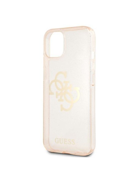 Guess Glitter 4G Big Logo dėklas iPhone 13 mini - auksinis Guess Glitter 4G Big Logo dėklas iPhone 13 mini - auksinis