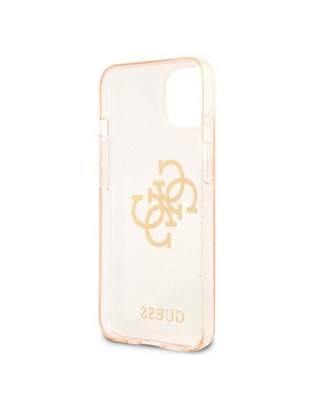 Guess Glitter 4G Big Logo dėklas iPhone 13 mini - auksinis Guess Glitter 4G Big Logo dėklas iPhone 13 mini - auksinis